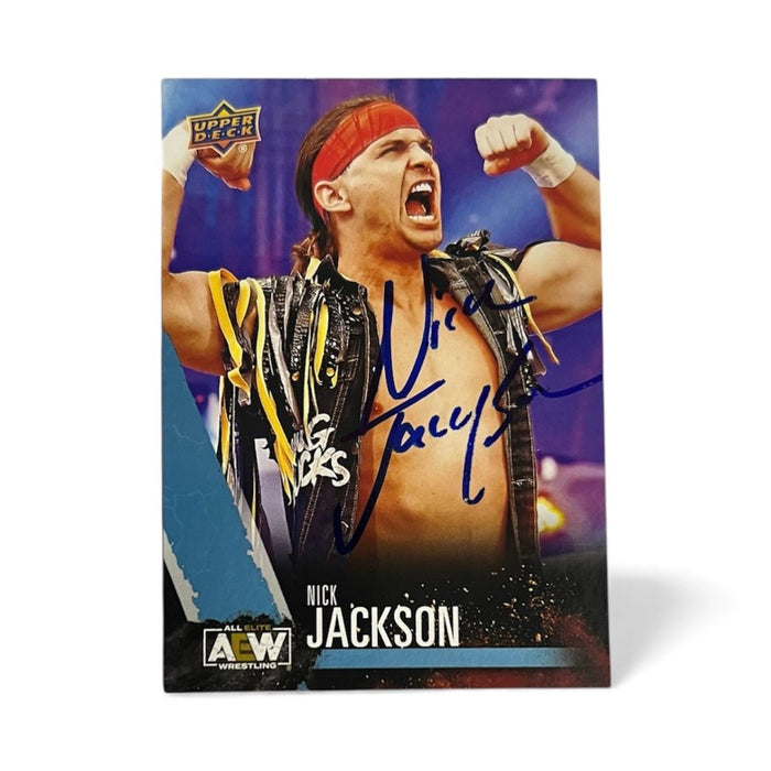 AEW - Nick Jackson Upper Deck Trading Card - Autographed