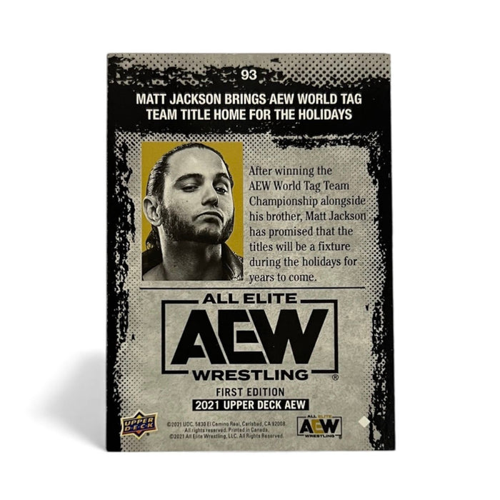 AEW - Matt Jackson Upper Deck Trading Card - Autographed