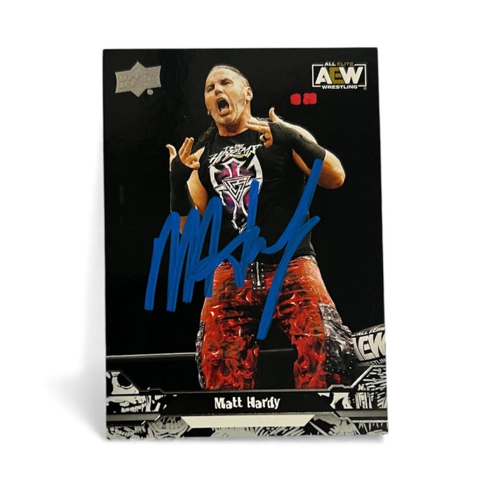 AEW - Matt Hardy Upper Deck Trading Card - Autographed