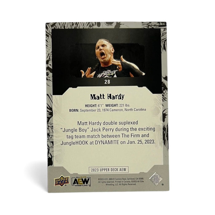 AEW - Matt Hardy Upper Deck Trading Card - Autographed