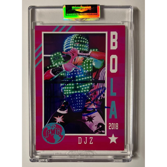 D J Z - Official PWG Bola 2018 Trading Card - Autographed