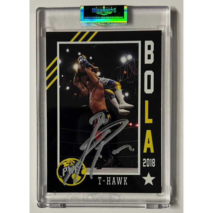 T-Hawk - Official PWG Bola 2018 Trading Card - Autographed