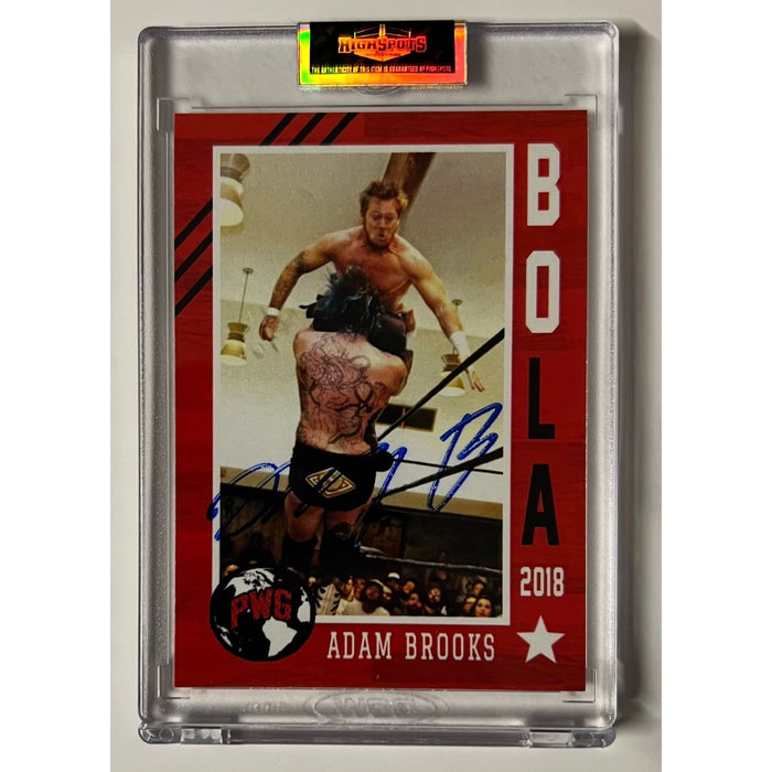 Adam Brooks - Official PWG Bola 2018 Trading Card - Autographed