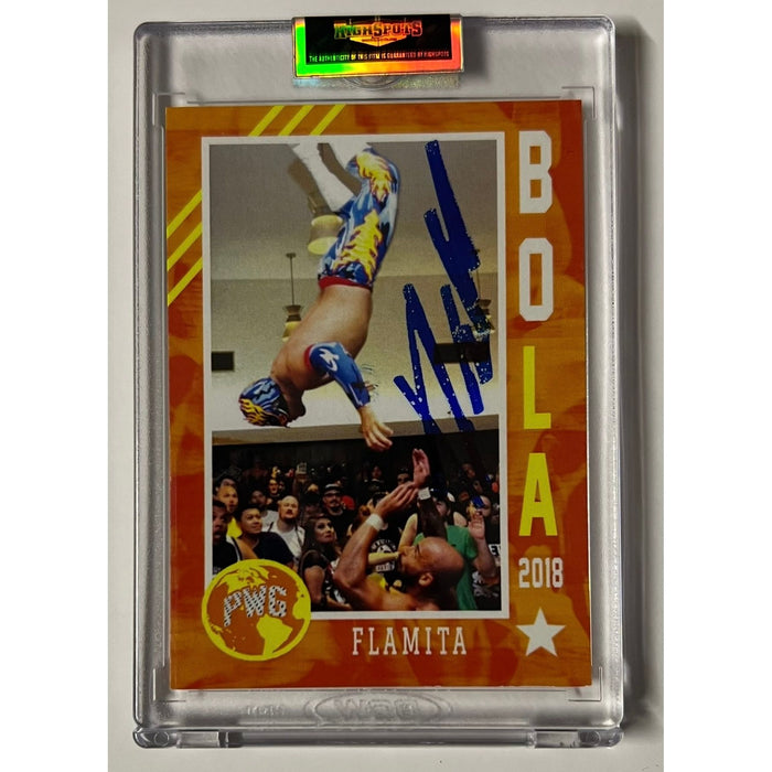 Flamita - Official PWG Bola 2018 Trading Card - Autographed