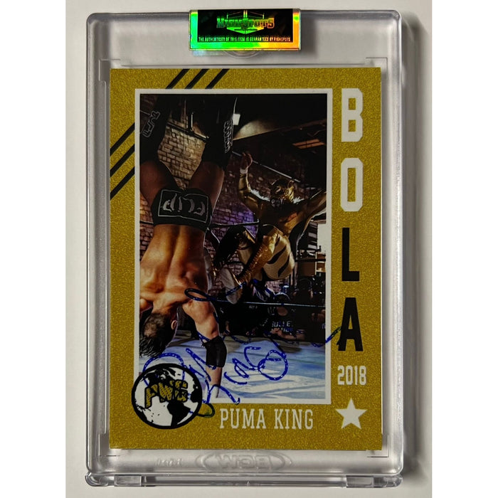 Puma King - Official PWG Bola 2018 Trading Card - Autographed