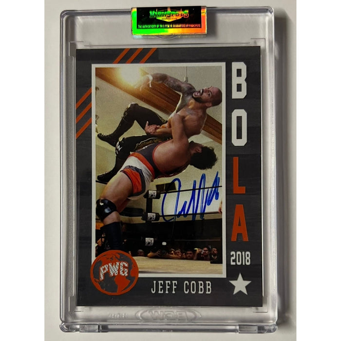 Jeff Cobb - Official PWG Bola 2018 Trading Card - Autographed
