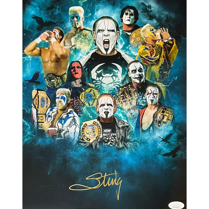 Sting 11 x 14 Metallic Poster - JSA Autographed