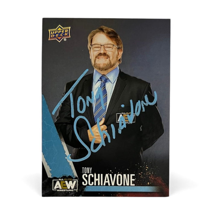 AEW Tony Schiavone - Upper Deck Trading Card - Autographed