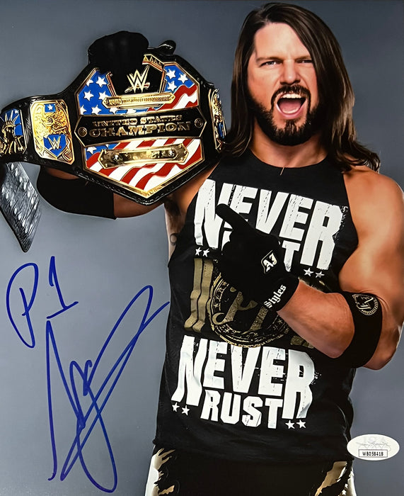 AJ Styles 8x10 Promo - JSA Autographed