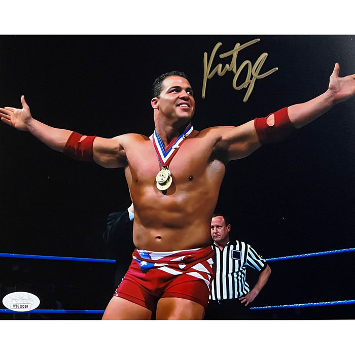 Kurt Angle 8x10 Promo - JSA Autographed