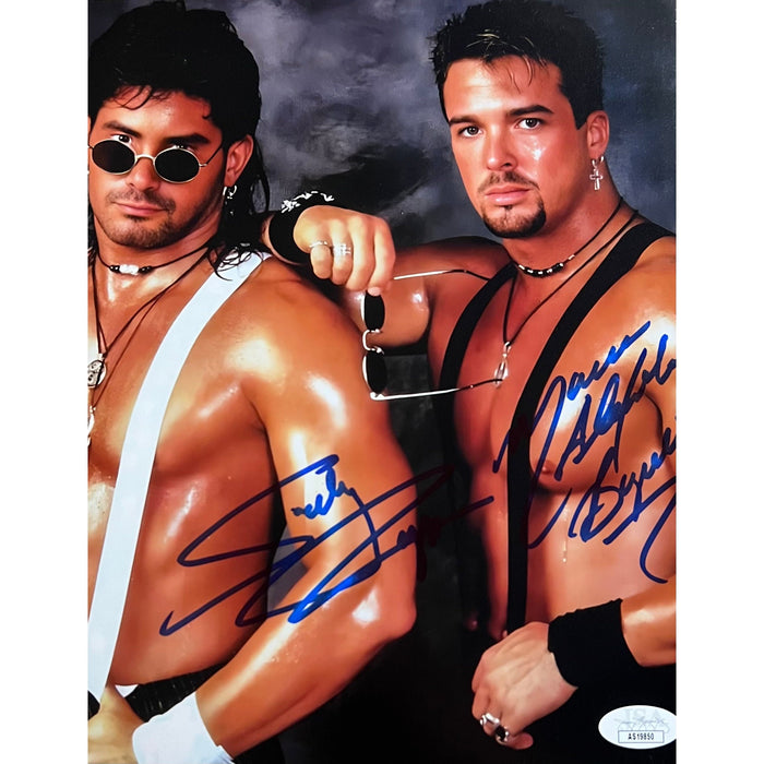 Buff Bagwell & Scotty Riggs 8x10 Promo - JSA Dual Autographed