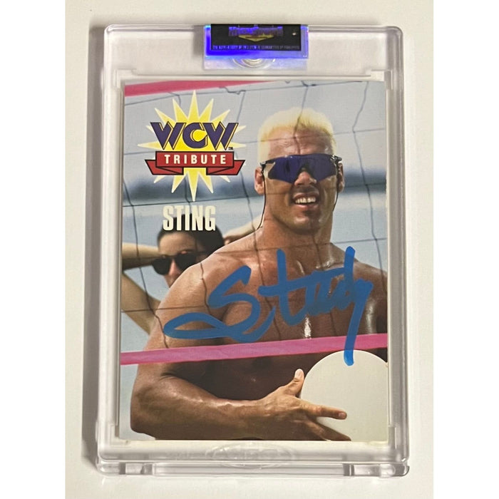 Sting WCW 1995 Tribute Trading Card #80 - Autographed