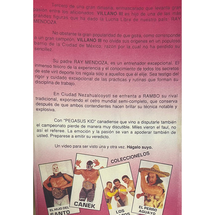 Lucha Libre - VILLANO lll - DVD-R