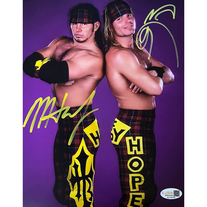 The Hardy Boyz 8x10 Promo - JSA Dual Autographed
