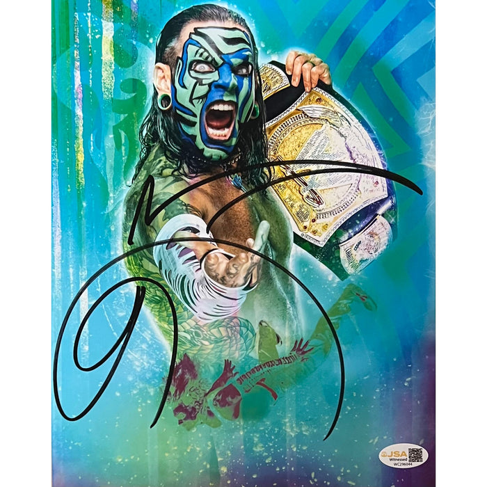 Jeff Hardy Metallic 8x10 Promo - JSA Autographed