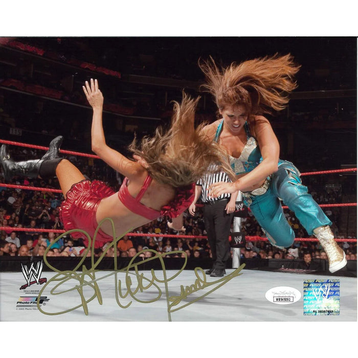Mickie James Clothesline PF 8 x 10 Promo - JSA Autographed