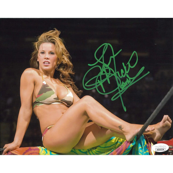 Mickie James Top Rope 8 x 10 Promo - JSA Autographed
