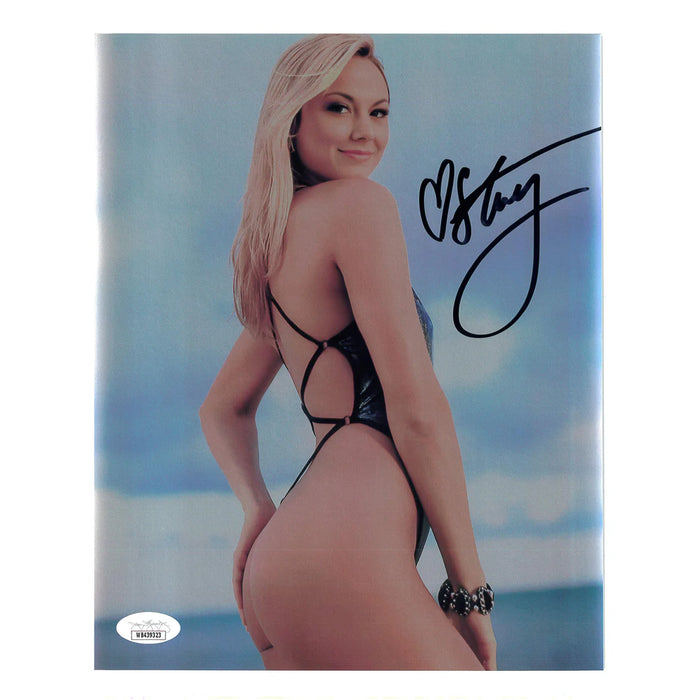 Stacy Keibler Metallic 8x10 Promo - JSA Autographed