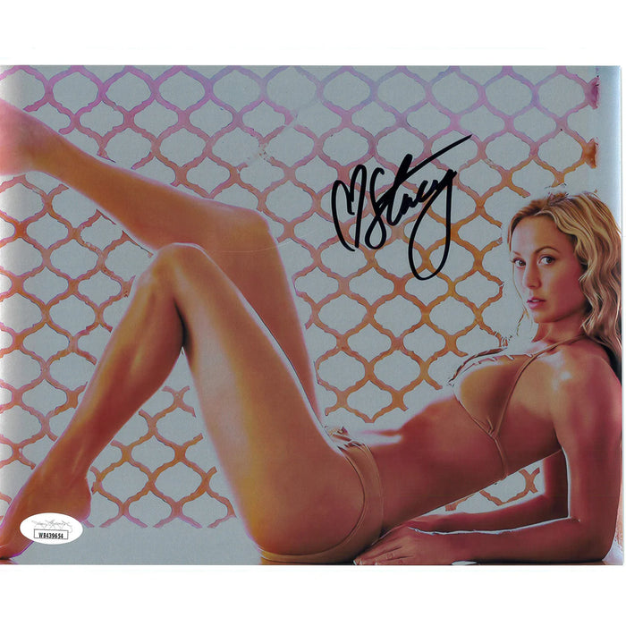 Stacy Keibler Metallic 8x10 Promo - JSA Autographed