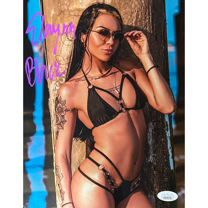 Elayna Black Metallic 8x10 Promo - JSA Autographed
