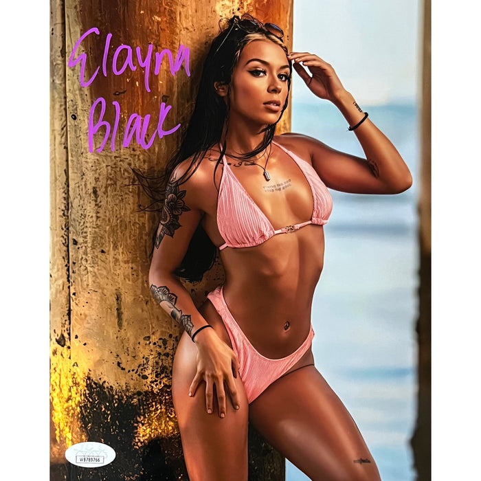 Elayna Black Metallic 8x10 Promo - JSA Autographed