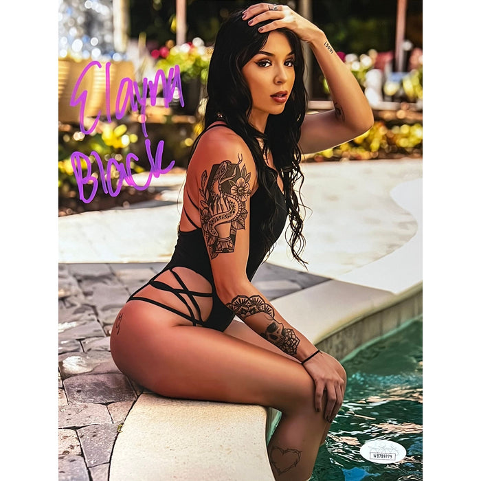 Elayna Black Metallic 8x10 Promo - JSA Autographed