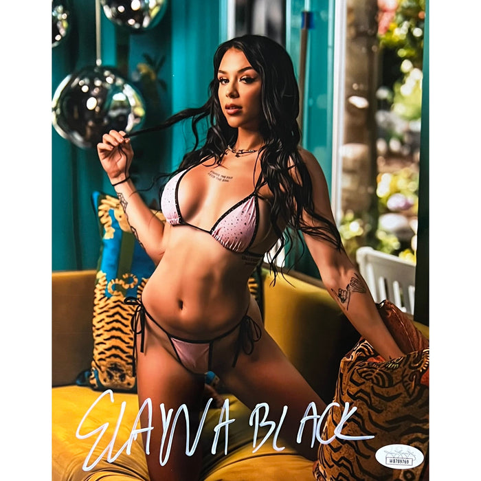 Elayna Black Metallic 8x10 Promo - JSA Autographed