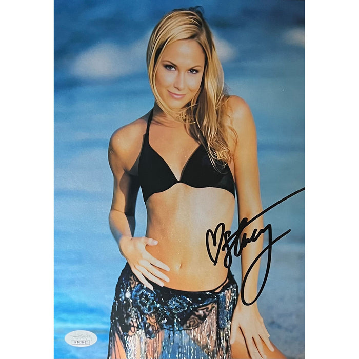Stacy Keibler Metallic 8x10 Promo - JSA Autographed