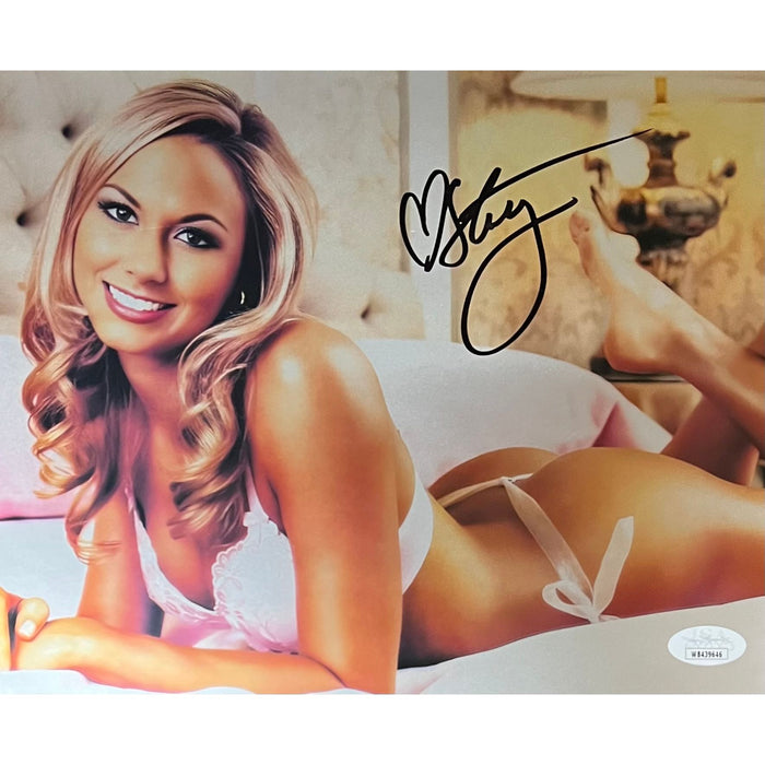 Stacy Keibler Metallic 8x10 Promo - JSA Autographed