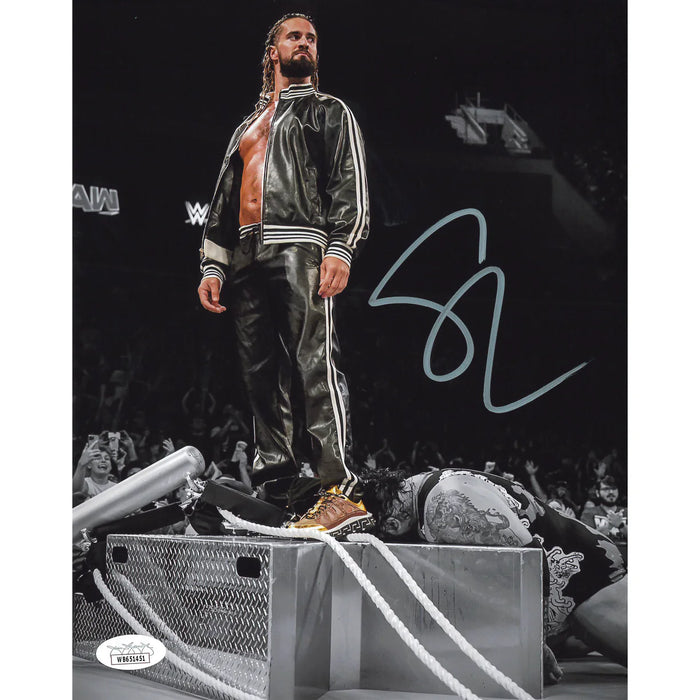 Seth Rollins Steel Steps Spotlight 8 x 10 Promo - JSA AUTOGRAPHED