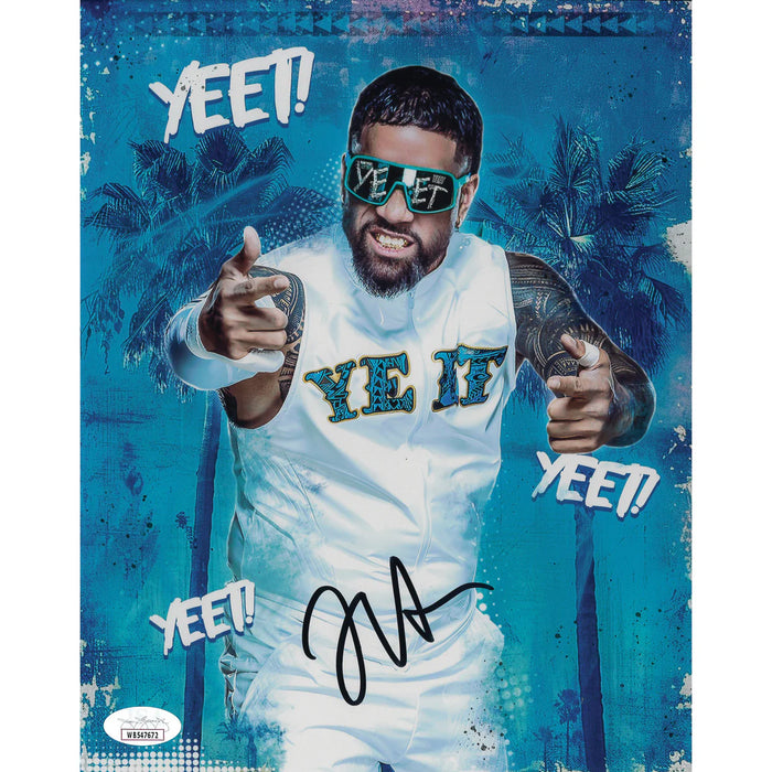 Jey Uso AsylumGFX METALLIC 11 x 14 Poster - JSA AUTOGRAPHED