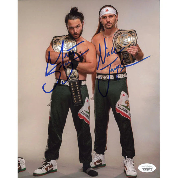 Young Bucks California Vertical 8 x 10 Promo - JSA DUAL AUTOGRAPHED