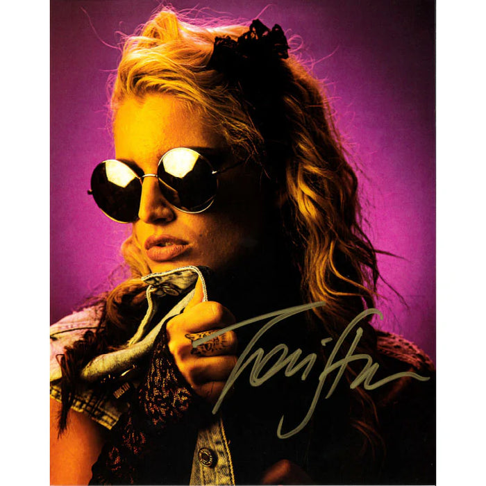 Toni Storm Close Up Purple BG 8 x 10 Promo - AUTOGRAPHED