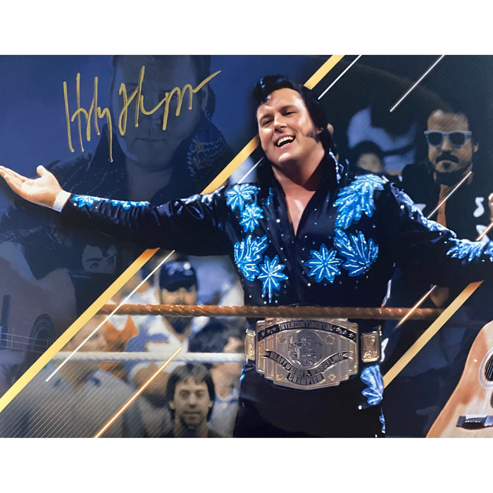 Honky Tonk Man Metallic 11x14 Poster - Autographed