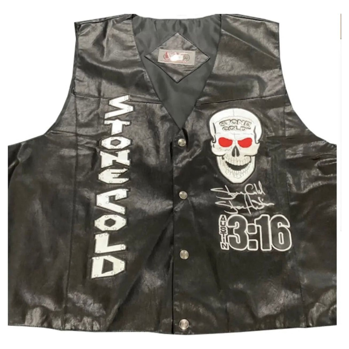 Official WWE Stone Cold Steve Austin Vest - Beckett Certified 3XL