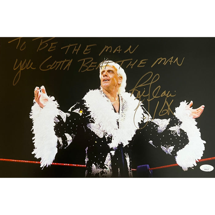 Ric Flair 11x17 with Special Inscription - JSA Autographed