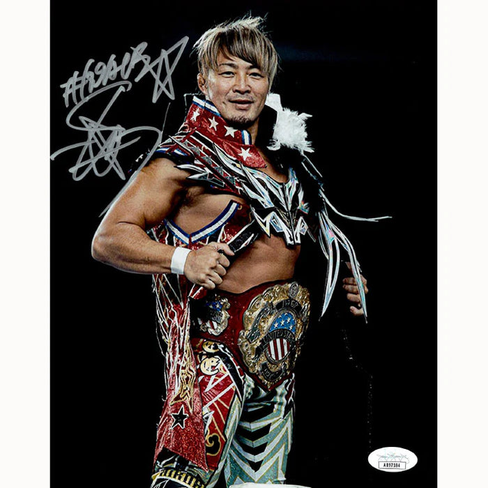 Hiroshi Tanahashi 8x10 Promo - JSA Autographed