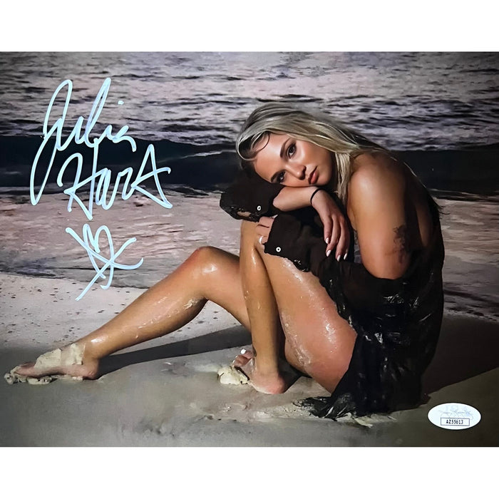 Julia Hart Metallic 8 x 10 Promo - JSA Autographed