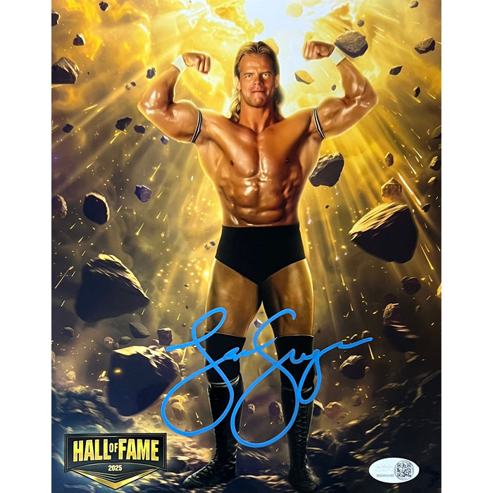 Lex Luger Metallic 8 x 10 Promo - JSA Autograaphed