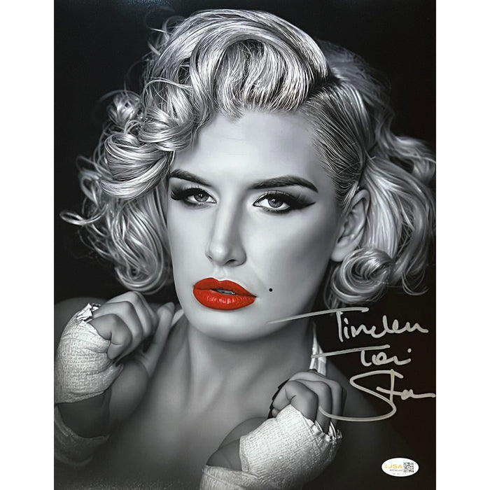 Timeless Toni Storm Metallic 11x14 Poster - JSA Autographed