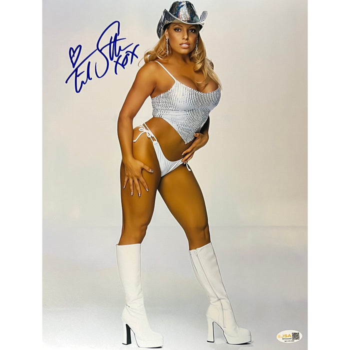 Trish Stratus Metallic 11x14 Poster  - JSA Autographed