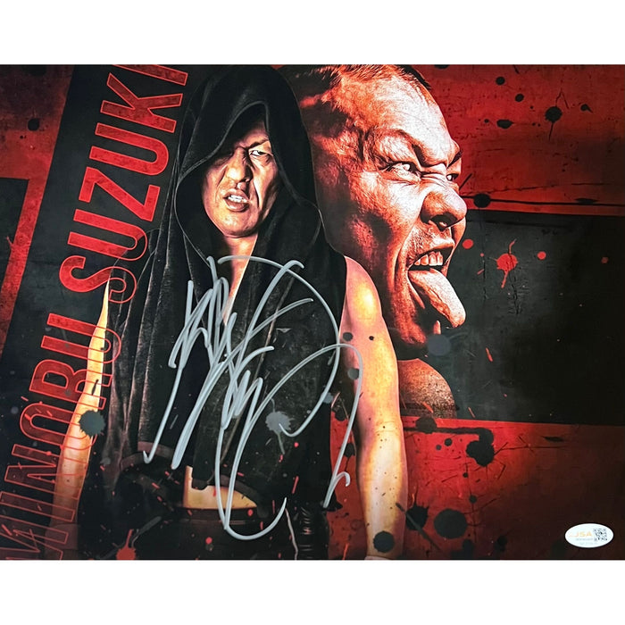 Minoru Suzuki Metallic 11 x 14 Poster - JSA Autographed