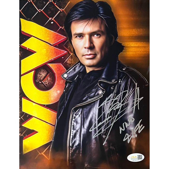 Eric Bischoff Metallic 8x10 - JSA Autographed