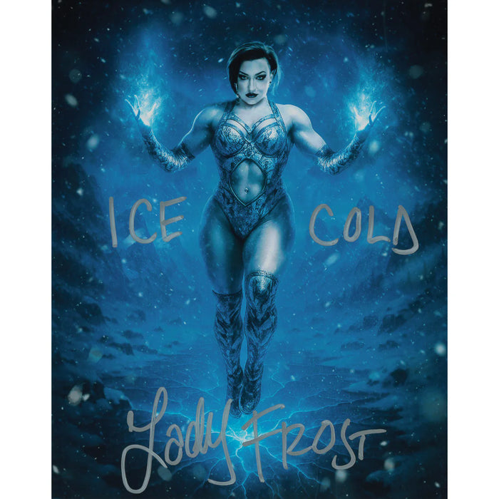 Lady Frost AsylumGFX METALLIC 8 x 10 Promo - AUTOGRAPHED