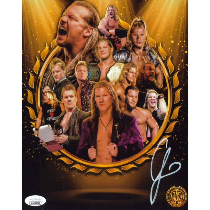 Chris Jericho JAS Collage 8 x 10 Promo - JSA AUTOGRAPHED