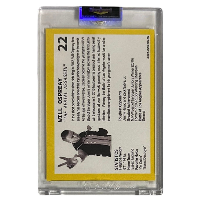 Will Ospreay PWG Rookie Trading Card - Autographed