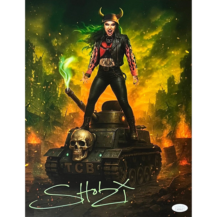 Shotzi Metallic 8 x 10 Promo - JSA Autographed
