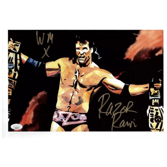 Razor Ramon 11x14 Schamberger Poster - JSA Autographed