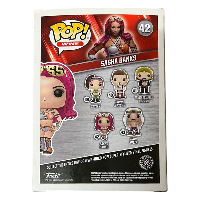 Sasha Banks Funko Pop #42 - JSA Autographed