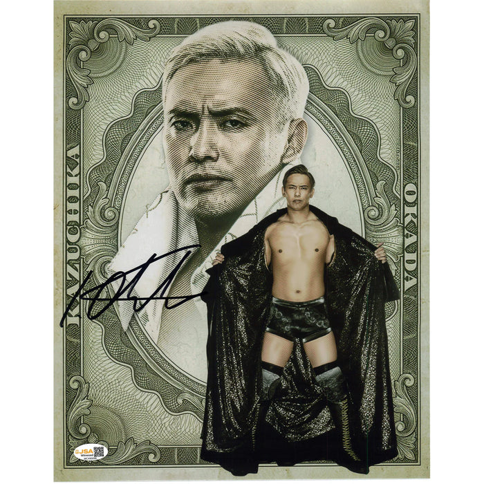 Kazuchika Okada Metallic 8x10 Promo - JSA Autographed